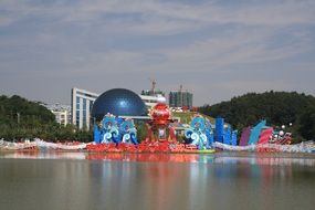 light show with fountains to xianning