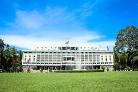 Independence Palace on lawn, Vietnam, Hochiminh