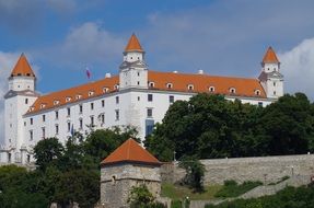 huge Castle in Bratislava Slovakia