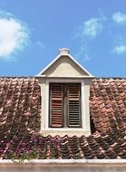 exit to the roof of a building in Curacao
