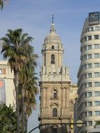 tall historical building in malaga