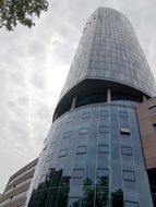 panoramic tower with mirrored windows