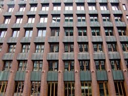 facade of a building with windows and columns