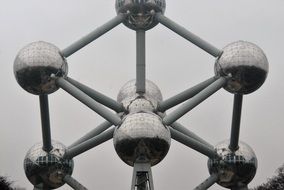 Atomium model in the museum in Brussels,Belgium