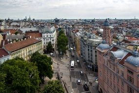 panorama of Vienna downtown