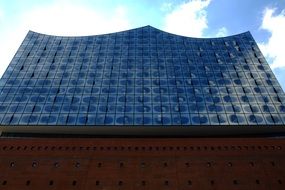 architecture of the new opera house in Hamburg