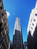 Cityscape of strikingly beautiful Rockefeller Center in Nyc