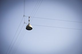 street light on cable