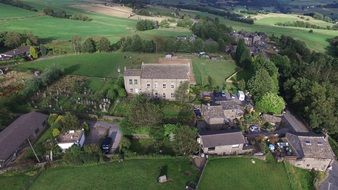 aerial view of the Yorkshire Buildings