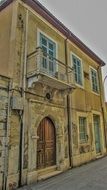 neoclassic facade of a house in Larnaca