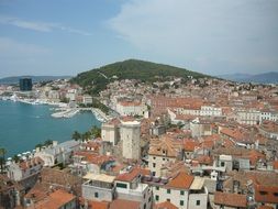 Aerial view of Split city