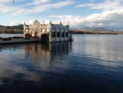 house on the lake in spain