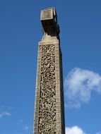 Celtic cross in a cemetery in Ireland