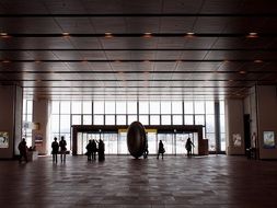 people in railway Station building, Japan, Asahikawa