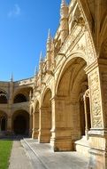 courtyard of palace in Lisbon