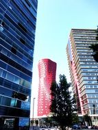 office skyscrapers in the city center