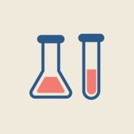 drawn two chemical tubes
