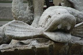 stone sculpture fish