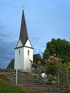staircase near the church