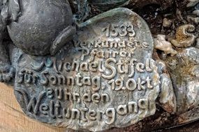 monument with inscriptions