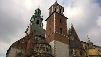 wawel royal towers in Krakow architecture