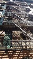 fire escape on the facade of the building