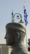 Monument of the soldier on Liopetri,Cyprus