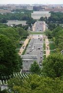 panorama of road in washington