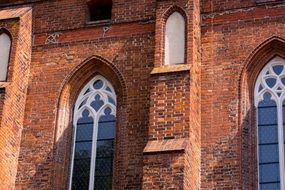 beatuful windows of a catholic cathedral