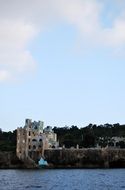 ancient castle near the water in jamaica