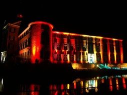 night photo of Eutiner Schloss