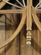 arch on the roof of an old house