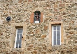 quarry stone wall Germany, bad munstereifel