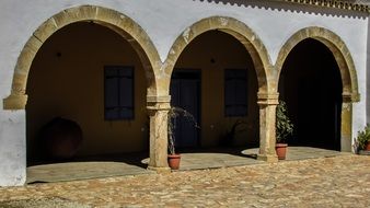 courtyard of ethnographic museum in Avgorou