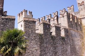 fortress of Middle Ages in sirmione