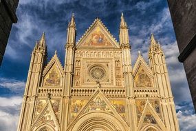 cathedral in milan in sunlight