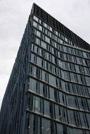 black facade of a modern building