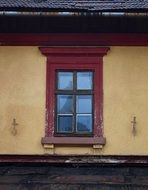 window at the train station in poland