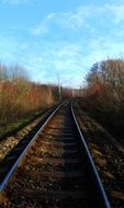 railroad receding into the distance