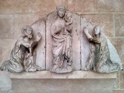 Religious sculpture near the church