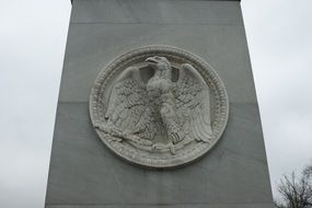eagle carved stone