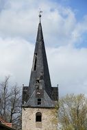 Ruin Steeple among the trees