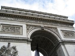 top of the triumphal arch in paris