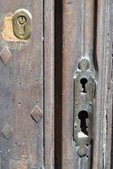 France Provence wooden door lock