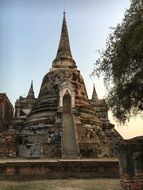 asian temple in ayyutthaya