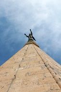 bottom view of the statue of Zadar in croatia