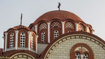 brick orthodox church in Ayia Varvara