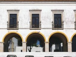 arches on the facade