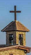 Church belfry at sky, Cyprus, Ayia Napa