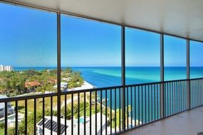 Florida beach from the window